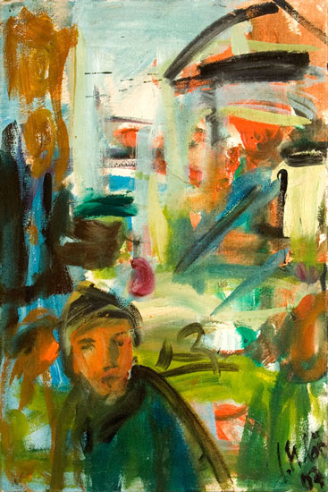 "I'll remember April", 60x40cm, &Ouml;l/LW, 2007